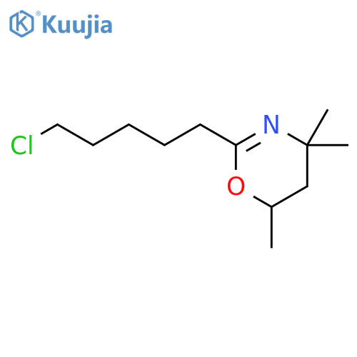 4H-1,3-Oxazine,2-(5-chloropentyl)-5,6-dihydro-4,4,6-trimethyl- structure