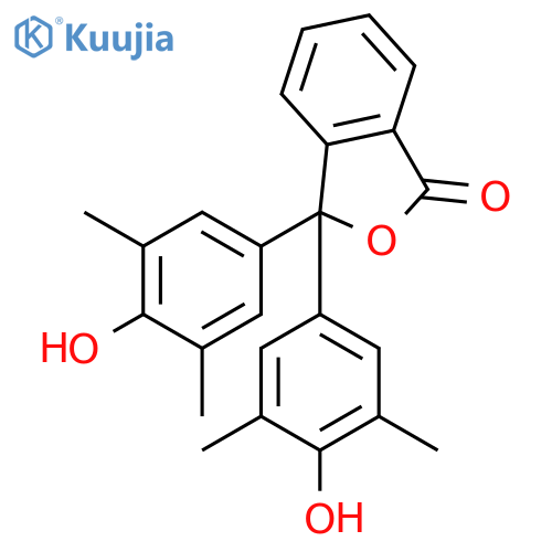 3,3-bis(4-hydroxy-3,5-dimethylphenyl)-2-benzofuran-1-one structure