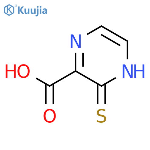 3-sulfanylpyrazine-2-carboxylic acid structure