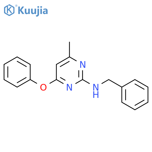 N-benzyl-4-methyl-6-phenoxypyrimidin-2-amine structure