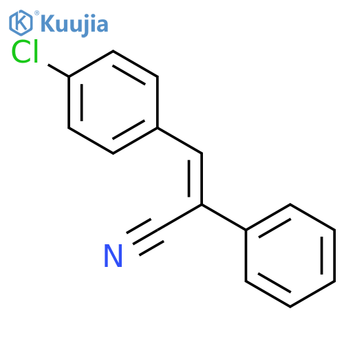p-Chloro-a-phenylcinnamonitrile structure