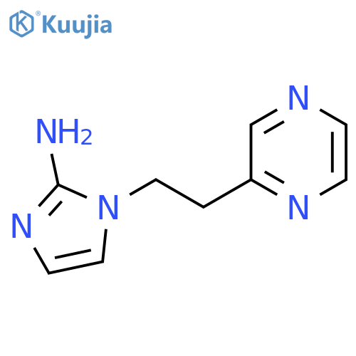 1-2-(pyrazin-2-yl)ethyl-1H-imidazol-2-amine structure