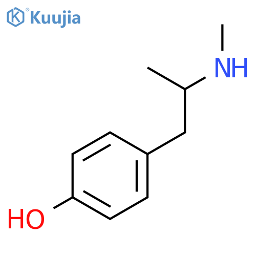 Phenol,4-[2-(methylamino)propyl]- structure