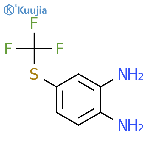 4-(trifluoromethylsulfanyl)benzene-1,2-diamine structure