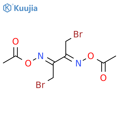 (2Z,3Z)-1,4-dibromobutane-2,3-dione O,O-diacetyl dioxime structure