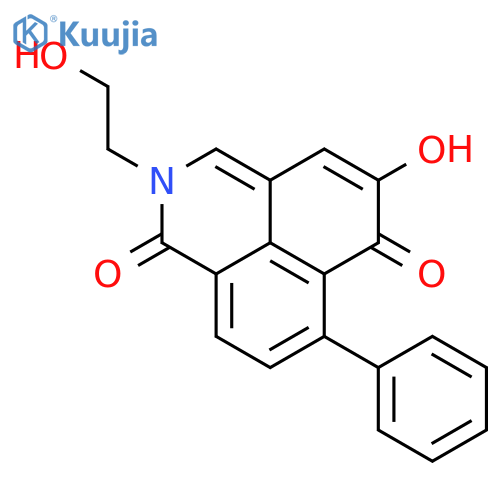 5-hydroxy-2-(2-hydroxyethyl)-7-phenyl-1H-benzo[de]isoquinoline-1,6(2H)-dione structure