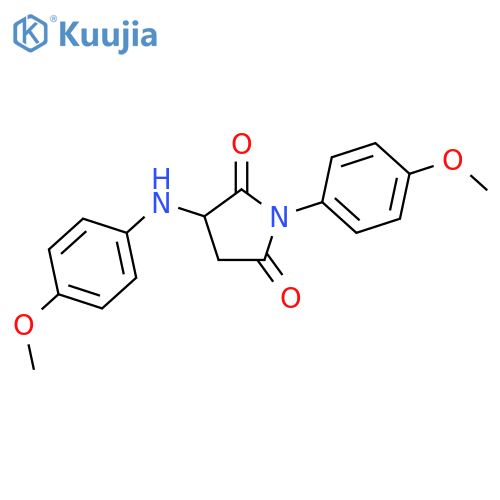 1-(4-methoxyphenyl)-3-(4-methoxyphenyl)aminopyrrolidine-2,5-dione structure