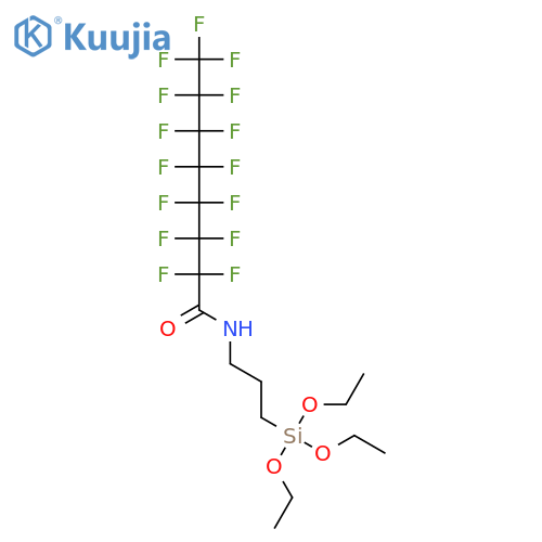 Octanamide,2,2,3,3,4,4,5,5,6,6,7,7,8,8,8-pentadecafluoro-N-[3-(triethoxysilyl)propyl]- structure