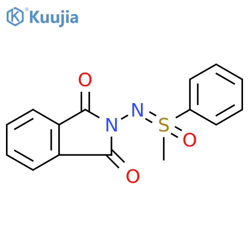 1H-Isoindole-1,3(2H)-dione, 2-[(methyloxidophenyl-λ4-sulfanylidene)amino]- structure