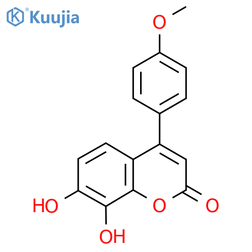 7,8-Dihydroxy-4-(4-methoxyphenyl)-2H-chromen-2-one structure