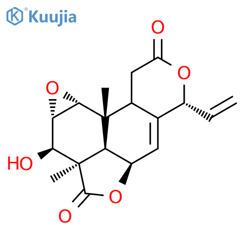 3H,8H-Furo[2',3',4':4,5]oxireno[7,8]naphtho[2,1-c]pyran-3,8-dione,6-ethenyl-1a,2,2a,4a,4b,6,9b,9c-octahydro-2-hydroxy-2a,9b-dimethyl-,(1aR,2R,2aR,4aR,4bR,6R,9bS,9cS)- (9CI) structure