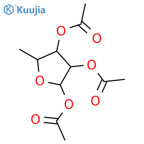 (3R,4R,5R)-5-Methyltetrahydrofuran-2,3,4-triyl triacetate structure