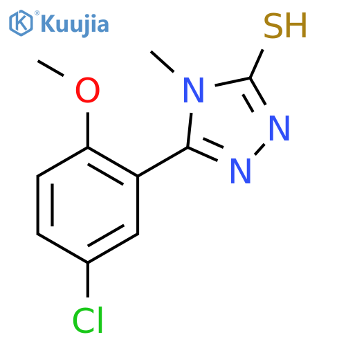 5-(5-Chloro-2-methoxyphenyl)-4-methyl-4H-1,2,4-triazole-3-thiol structure