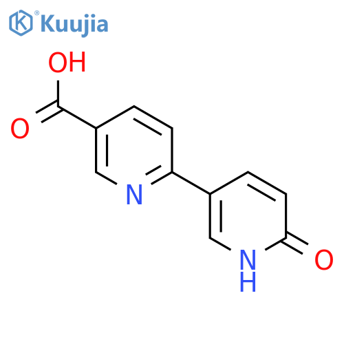 6-(6-Oxo-1,6-dihydropyridin-3-yl)pyridine-3-carboxylic acid structure