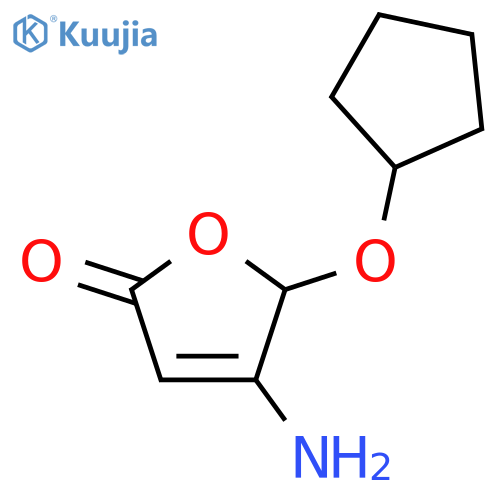 2(5H)-Furanone,4-amino-5-(cyclopentyloxy)- structure