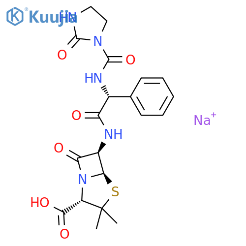 Azlocillin sodium salt structure