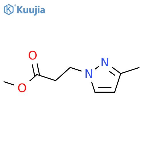 methyl 3-(3-methyl-1H-pyrazol-1-yl)propanoate structure