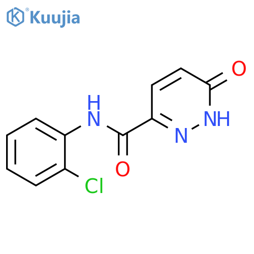 N-(2-chlorophenyl)-6-oxo-1,6-dihydropyridazine-3-carboxamide structure