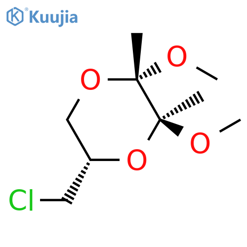 1,4-Dioxane, 5-(chloromethyl)-2,3-dimethoxy-2,3-dimethyl-, (2S,3S,5S)- structure