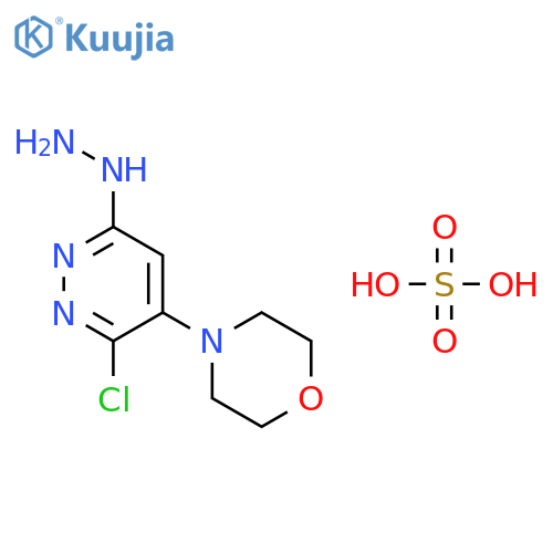 3-Cloro(idrazino)-4-(4-morfolinil)-6-idrazino(cloro)piridazina solfato [Italian] structure