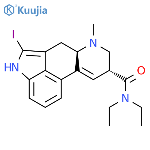 Ergoline-8-carboxamide,9,10-didehydro-N,N-diethyl-2-iodo-6-methyl-, (8b)- (9CI) structure