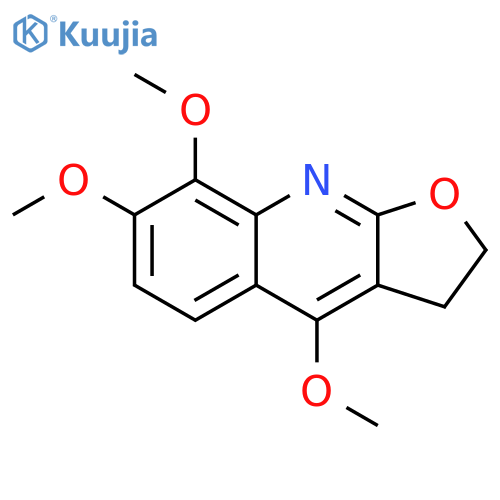 Furo[2,3-b]quinoline, 2,3-dihydro-4,7,8-trimethoxy- structure