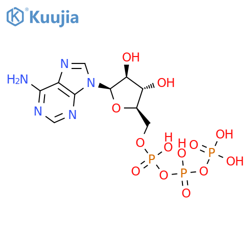 9H-Purin-6-amine,9-[5-O-[hydroxy[[hydroxy(phosphonooxy)phosphinyl]oxy]phosphinyl]-b-D-arabinofuranosyl]- structure