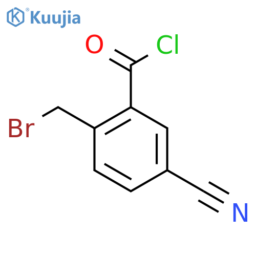 2-(Bromomethyl)-5-cyanobenzoyl chloride structure