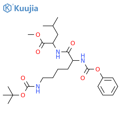Z-Lys(Boc)-Leu-OMe structure