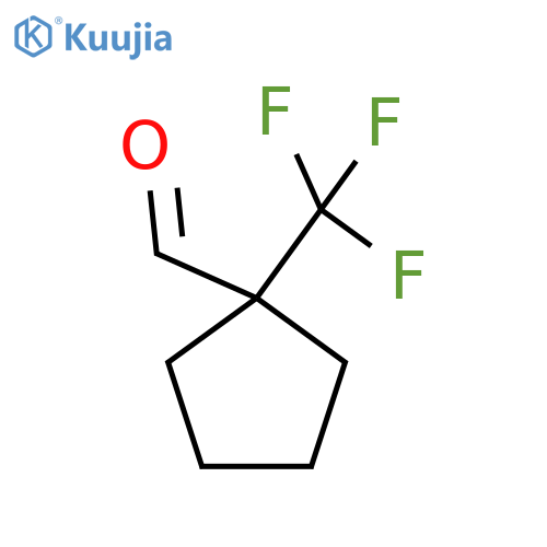1-(trifluoromethyl)cyclopentane-1-carbaldehyde structure