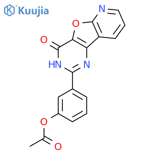 3-(4-Oxo-3,4-dihydropyrido[3',2':4,5]furo[3,2-d]pyrimidin-2-yl)phenyl acetate structure