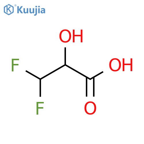 3,3-Difluoro-2-hydroxypropanoic acid structure