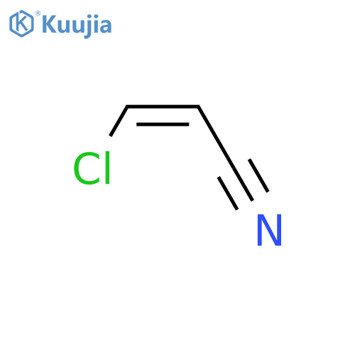 2-Propenenitrile, 3-chloro-, (2E)- structure
