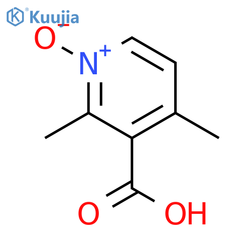 3-Pyridinecarboxylicacid, 2,4-dimethyl-, 1-oxide structure