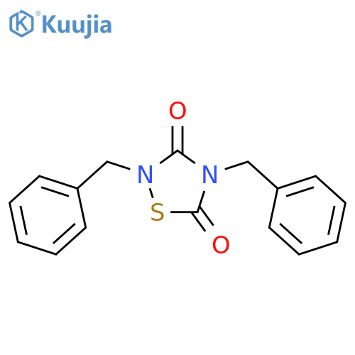 1,2,4-Thiadiazolidine-3,5-dione,2,4-bis(phenylmethyl)- structure