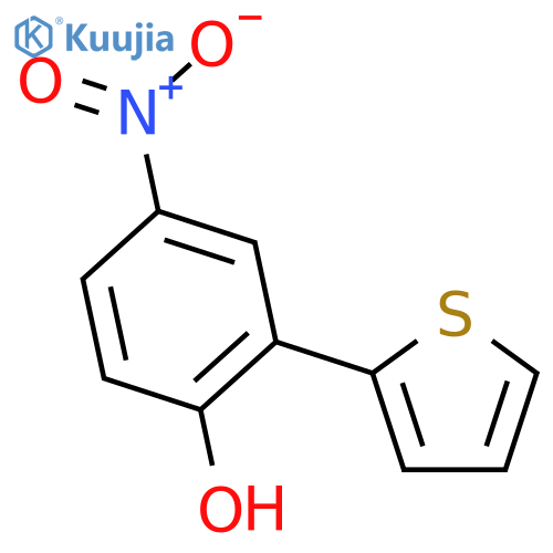 4-nitro-2-(thiophen-2-yl)phenol structure