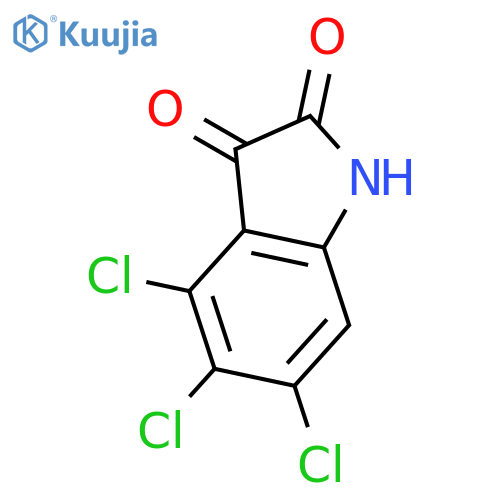 4,5,6-trichloro-2,3-dihydro-1H-indole-2,3-dione structure