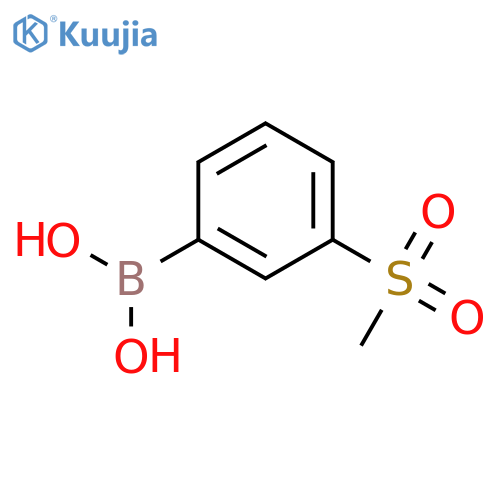 (3-methanesulfonylphenyl)boronic acid structure