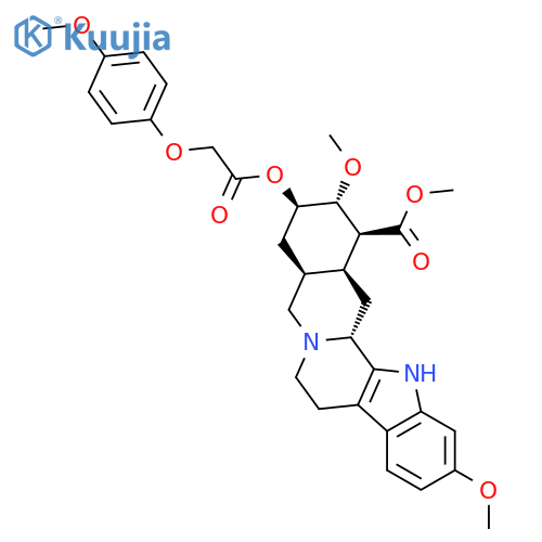 Yohimban-16-carboxylicacid, 11,17-dimethoxy-18-[[(4-methoxyphenoxy)acetyl]oxy]-, methyl ester, (3b,16b,17a,18b,20a)- (9CI) structure