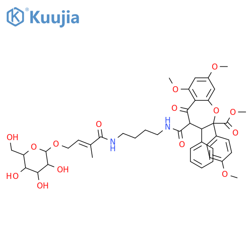 Aglaia dasyclada Forbagline-like compound; 4'-Me ether, Me ester, 21-O-β-D-glucopyranoside structure