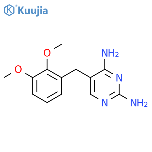 2,4-Pyrimidinediamine,5-[(2,3-dimethoxyphenyl)methyl]- structure