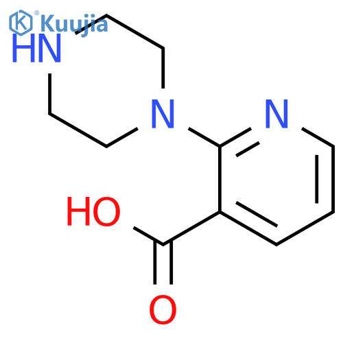 2-Piperazin-1-ylnicotinic Acid structure