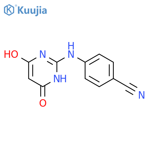4-(4,6-Dihydroxy-2-pyrimidinyl)aminobenzonitrile structure