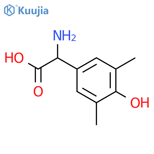 2-amino-2-(4-hydroxy-3,5-dimethylphenyl)acetic Acid structure