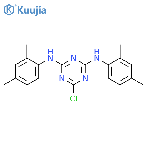 6-Chloro-N,N'-bis(2,4-dimethylphenyl)-1,3,5-triazine-2,4-diamine structure