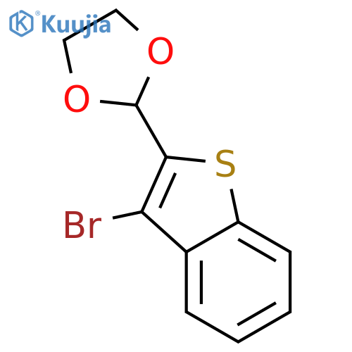 Benzo[b]thiophene, 3-bromo-2-(1,3-dioxolan-2-yl)- structure