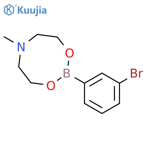 3-Bromobenzeneboronic acid N-methyldiethanolamine cyclic ester structure