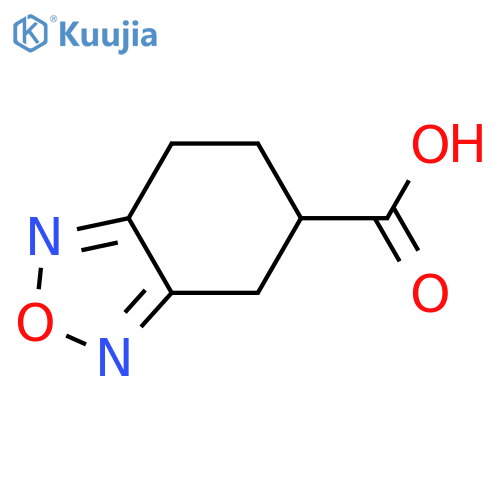 4,5,6,7-Tetrahydro-2,1,3-benzoxadiazole-5-carboxylic acid structure