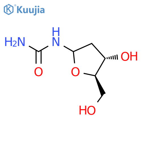 (2-Deoxy-D-erythro-pentofuranosyl)-urea structure