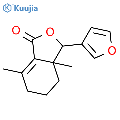 3-furan-3-yl-3a,7-dimethyl-3a,4,5,6-tetrahydro-3H-isobenzofuran-1-one structure